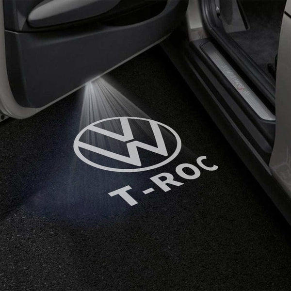 VOLKSWAGEN Volkswagen T-ROC Premium Puddle Lights Multiple Designs 2017-2025 T-ROC Logo 1 -1 Set - 2 Doors