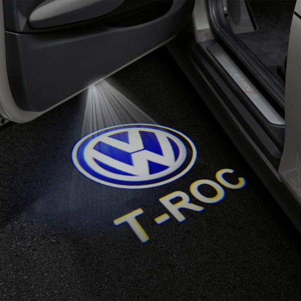 VOLKSWAGEN Volkswagen T-ROC Premium Puddle Lights Multiple Designs 2017-2025 T-ROC Logo 2 -1 Set - 2 Doors