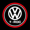 VOLKSWAGEN Volkswagen T-ROC Premium Puddle Lights Multiple Designs 2017-2025 T-ROC Logo 3 -1 Set - 2 Doors
