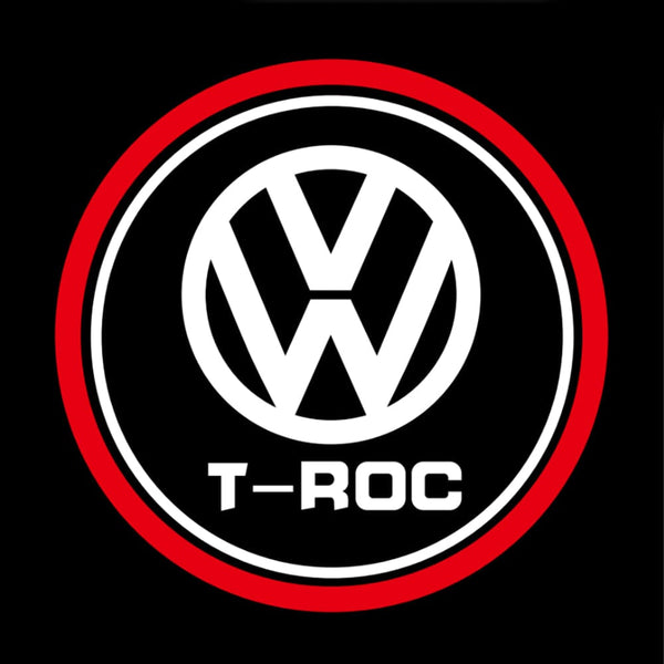 VOLKSWAGEN Volkswagen T-ROC Premium Puddle Lights Multiple Designs 2017-2025 T-ROC Logo 3 -1 Set - 2 Doors