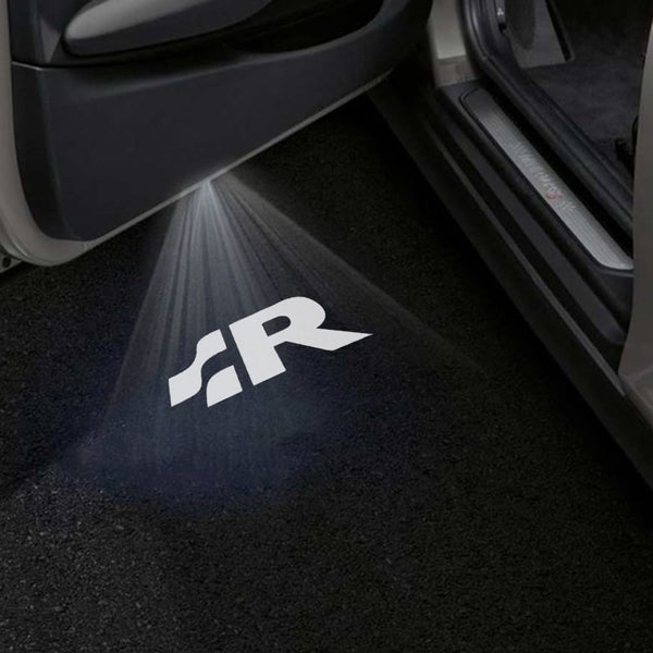 VOLKSWAGEN Volkswagen Vento Premium Door Puddle Lights Various Designs 2012-2026 R Logo 2 - 1 Pair 2 Doors